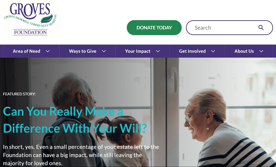 Groves Hospital Foundation Home Page